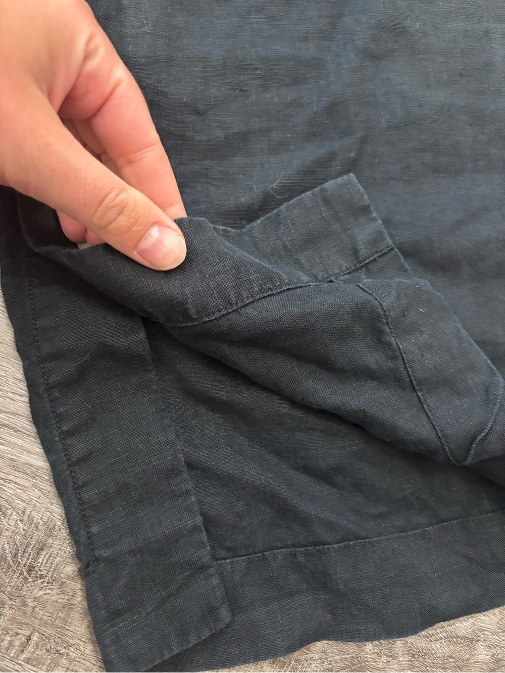 Athleta Linen Black Cabo Pants Casual Drawstring Linen-Blend Pants size 2X XXL - Picture 2 of 5